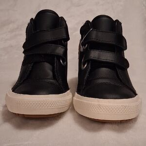Kids Black High-Top Sneakers
